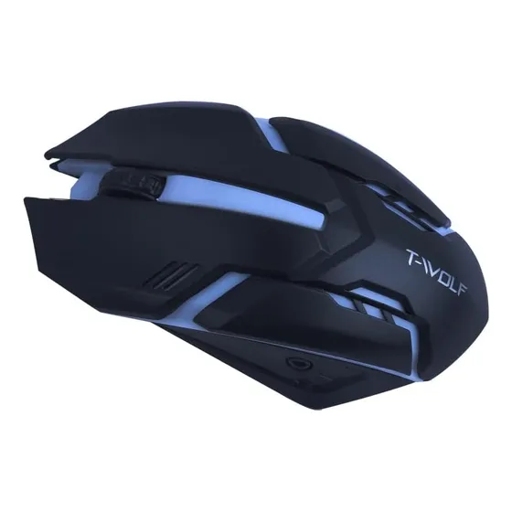 Mouse Alambico T-wolf V1 Ratón Con Luces Botones Mecánicos