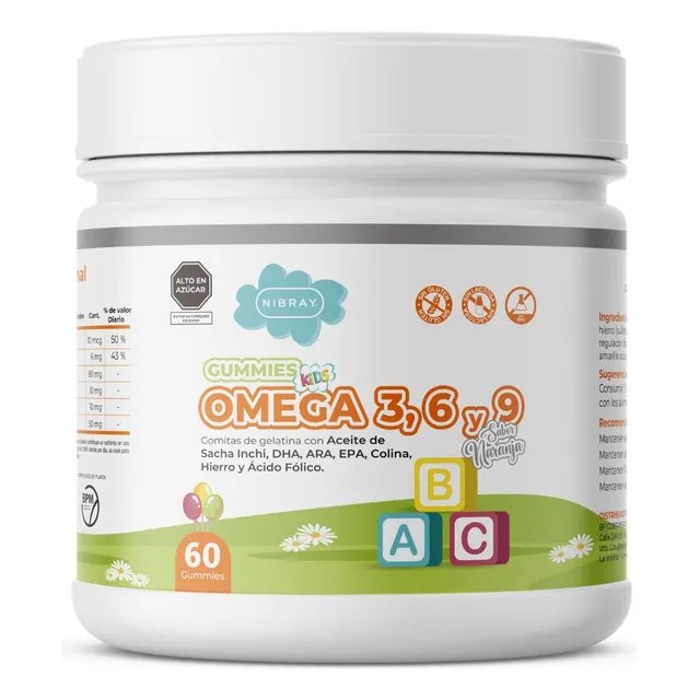 Omega 3 6 Y 9 Dha Ara Epa Colina Para Niños Nibray Kids