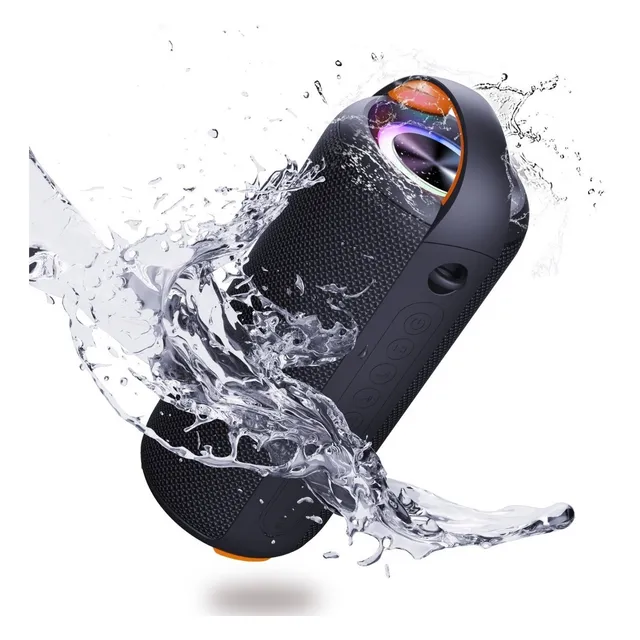 Bocina Portátil Impermeable Con Rgb Luces Dytimeen Bluetooth