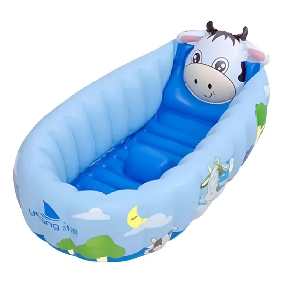 Tina Bañera Inflable Para Bebes Niños Baño 1 Metro X 60 Cm