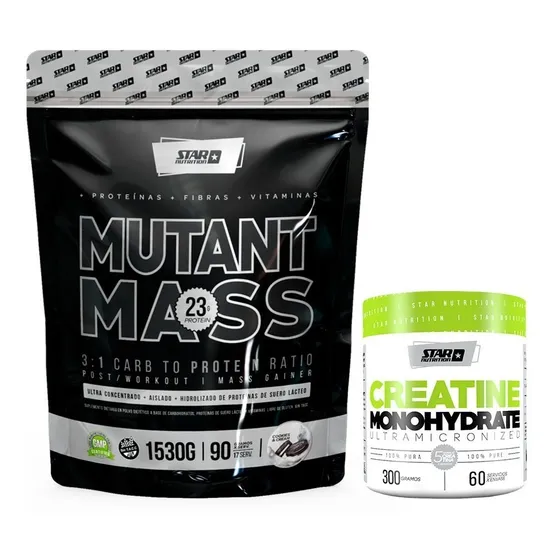 Mutant Mass 1,5 Kg + Creatina X 300gr Star Nutrition
