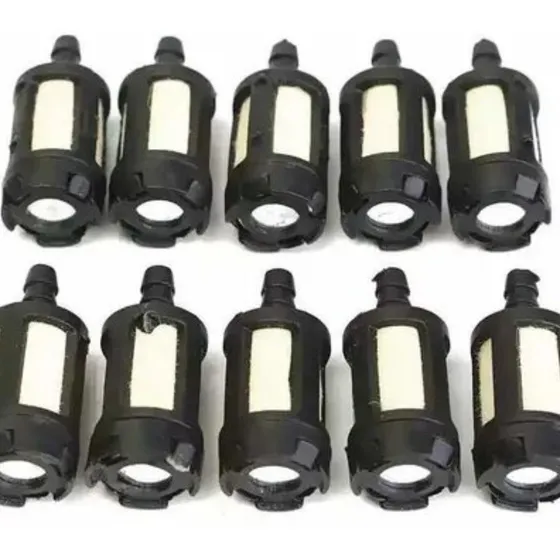 Kit Com 10 Filtros De Combustível Rocadeiras A Gasolina