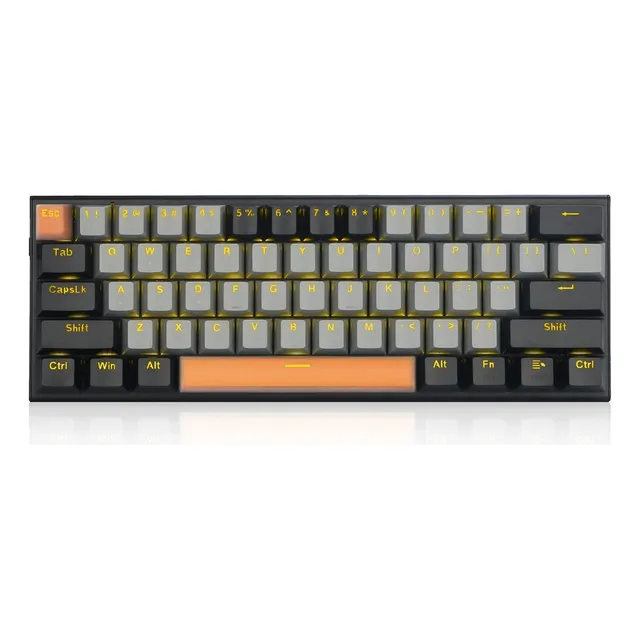 Teclado Mecánico Con Cable E-yooso De 61 Teclas Con Retroilu