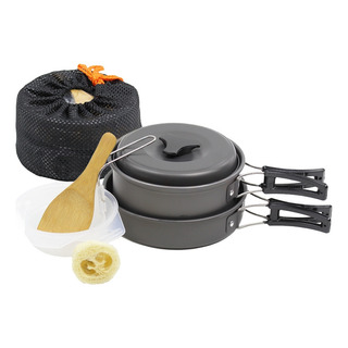 Conjunto De Panelas Para Camping Outdoor Com 8 Peças Ds-200 Conjunto De Panelas Para Camping Outdoor Com 8 Peças Ds-200