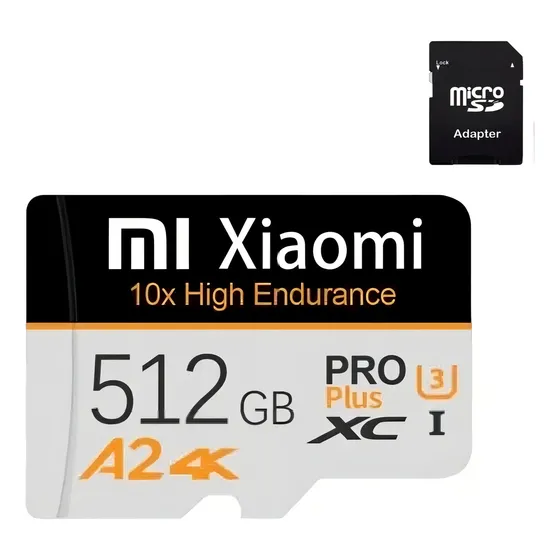 Tarjeta de memoria Xiaomi Pro Plus 512gb Pro Plus 10x High Endurance con adaptador SD de 512 gb