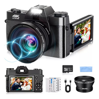 Cámara Digital Autofocus 4k 56mp Pantalla Rotación 180° 64gb Cámara Digital Autofocus 4k 56mp Pantalla Rotación 180° 64gb