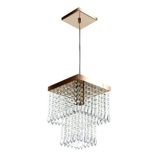 Lustre Pendente De Cristal Acrilico Marrycrilic Cobre Lustre Pendente De Cristal Acrilico Marrycrilic Cobre