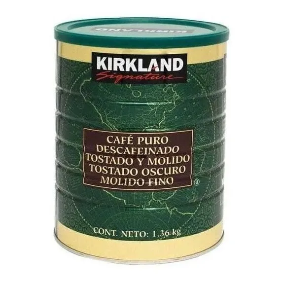 Café Molido Descafeinado Kirkland Signature De 1.36 Kg