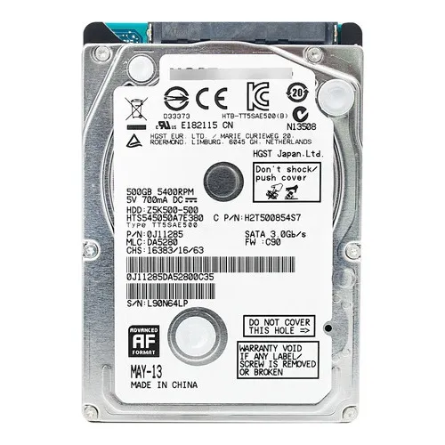 Hd Disco Rigido Hgst 500gb 6.0 7200rpm Notebook A11-32