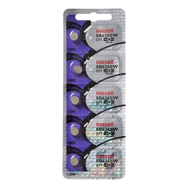 Pila Sr626sw Para Reloj Litio Maxell 5 Und- King Solutions