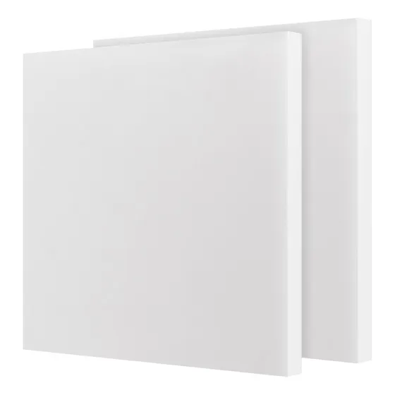 Láminas Uhmw Polietileno Blanco Opaco Tablero 25x25 Cm