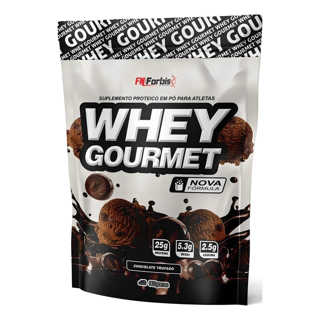 Whey Protein Gourmet Refil 900 G - Fn Forbis - Proteina Sabor Chocolate Trufado Whey Protein Gourmet Refil 900 G - Fn Forbis - Proteina Sabor Chocolate Trufado