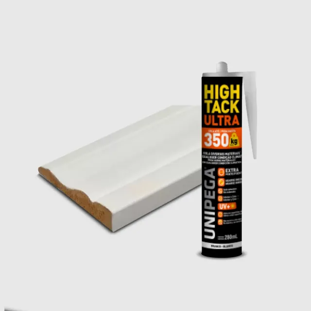 Promo 8 Zócalo Mdf Blanco 2.44m + 1 Adhesivo High Tack
