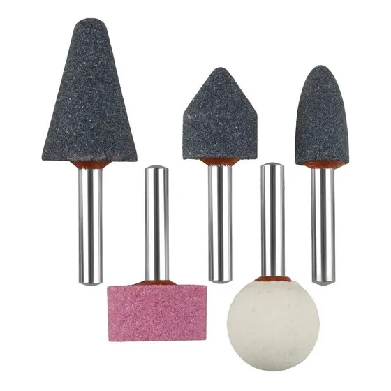 Set 5 Puntas Piedras Abrasivas Taladro Dremel Lijar Pulir