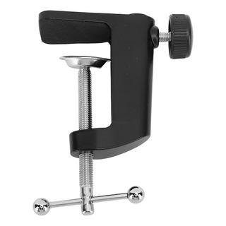 Abrazadera De Mesa De Escritorio C De Aluminio Negro De 2.4 Abrazadera De Mesa De Escritorio C De Aluminio Negro De 2.4