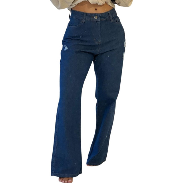 Calça Jeans Wide Leg Moda Feminina Premium Promoção Limitada Calça Jeans Wide Leg Moda Feminina Premium Promoção Limitada