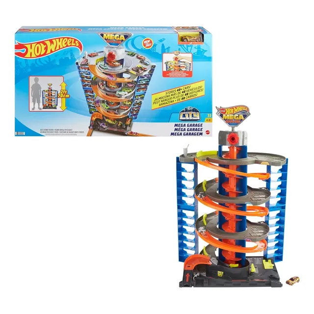 Pista De Vehículos Hot Wheels City Mega Garage Gnl70