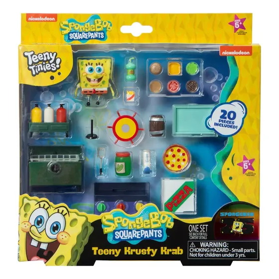 Set Bob Esponja 20 Piezas Cocina Crustaceo Cascarudo Niños