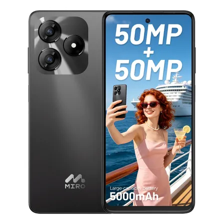 Teléfono Móvil Miro C1 Desbloqueado, 6,56 Pulgadas, 50 Mp, A