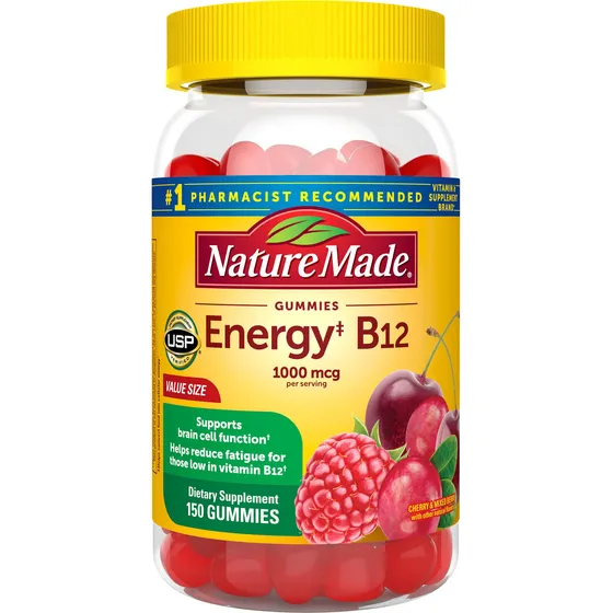 Suplemento Nature Made Energy B12 1000 Mcg 150 Gomitas