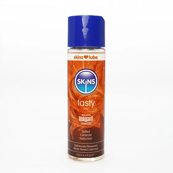 Skins Lubricante A Base De Agua Saborizado 4.4oz (130 Ml)