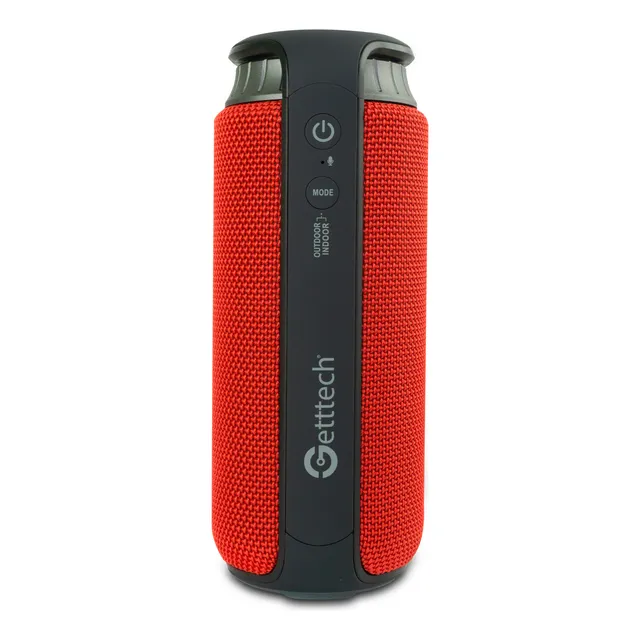 Bocina Portátil Getttech Soundcup Beat Bluetooth Inalámbrico 2.0 Canales 24w Rms Resistente al Agua Hasta 7 Horas Rojo GBS-31504R