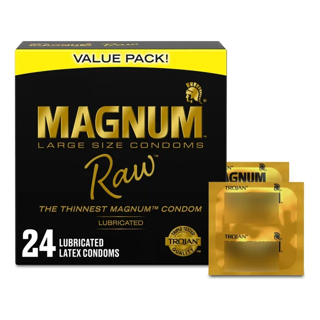Condones Trojan Magnum L Bareskin Piel Desnuda Grande 24 Pz