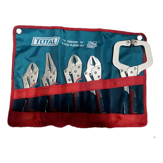 Set Alicate Tipo Caiman De Presion 5 Piezas Total Tos23091