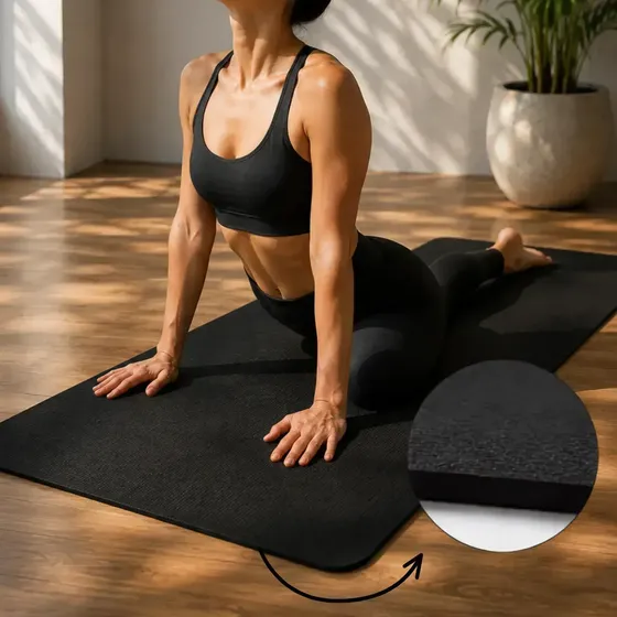 Tapete Yoga Pilates Exercício Eva Grosso 10mm 100x50cm