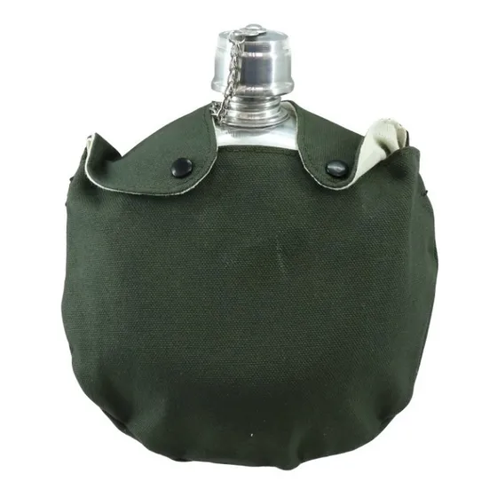 Cantinplora 2 Litros Tipo Eliptica Aluminio Y Funda 24800040 Color Gris