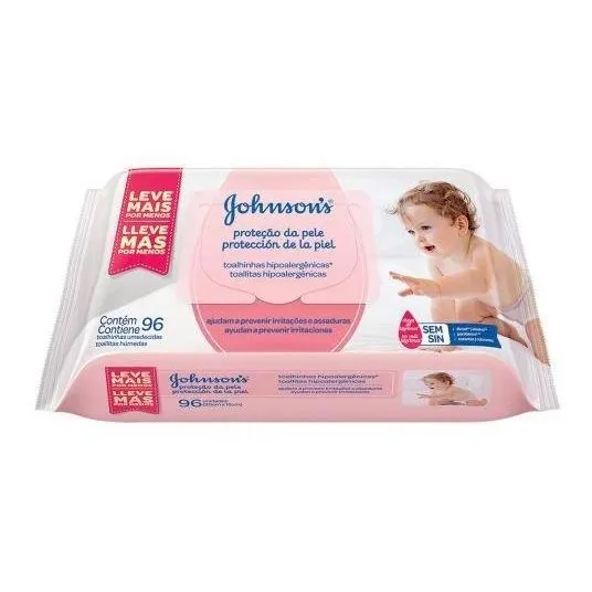 Toallitas Humedas Johnson &johnson Extra Cuidado 96 Unidades