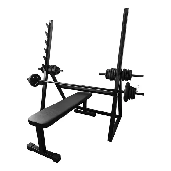 Suporte Cavalete Agachamento E Supino - Power Rack Anilhas