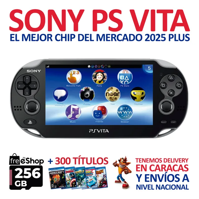 Sony Playstation Psvita: Consola Ps Vita +chip + 300 Titulos