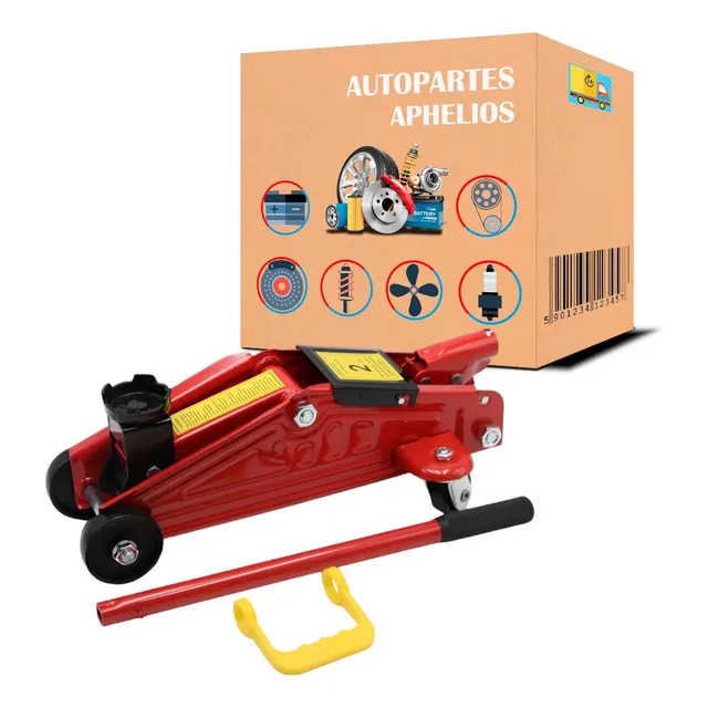 Gato Patin Compacto Con Caja Rojo 30cm De 2 Toneladas