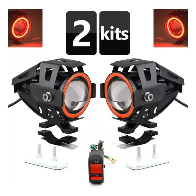 Explorador Ultra Led U7 Ojo Angel + Diablo + Switch Moto