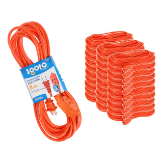 Extension Uso Rudo 08 Mt Corriente 120 V 15 A Naranja 30 Pz Extension Uso Rudo 08 Mt Corriente 120 V 15 A Naranja 30 Pz