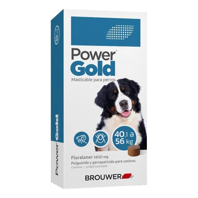 Power Gold 40 A 56kg Tableta Contra Pulgas Y Garrapatas