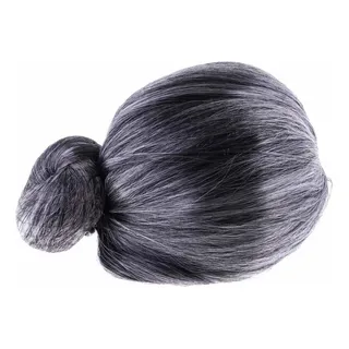 Gris Granny Peluca Con Bun Grandma Nanny Nanna Old Lady Gris Granny Peluca Con Bun Grandma Nanny Nanna Old Lady