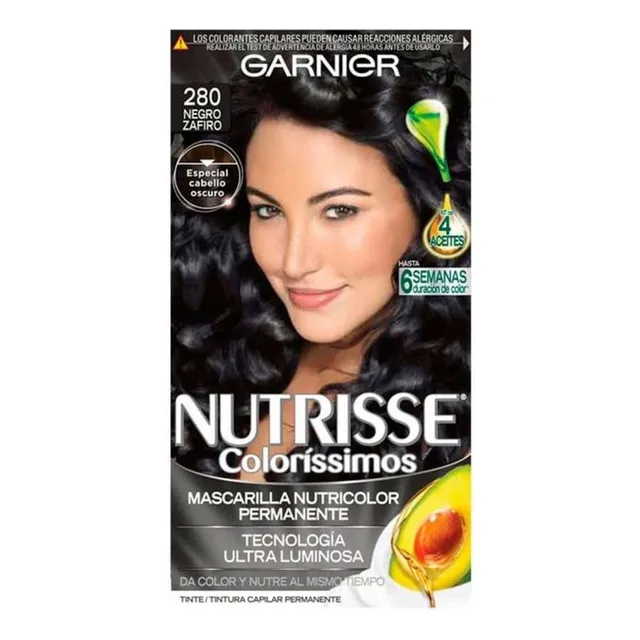 Tinte Capilar Garnier Nutrisse Colorissimos Negro Zafiro Caj