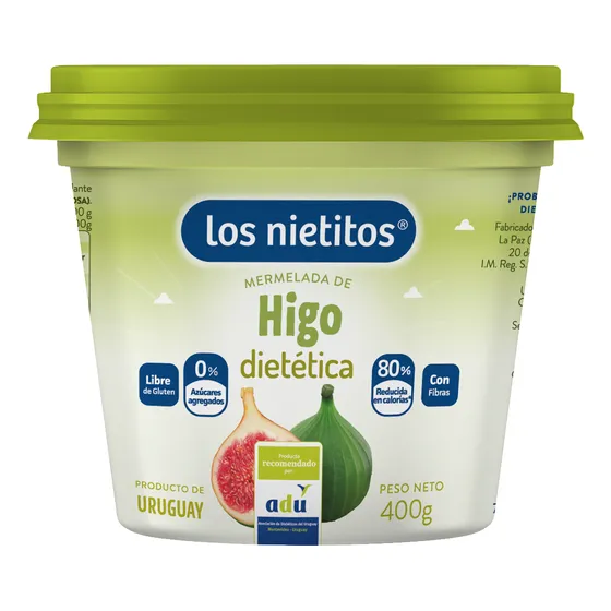Mermelada Dietética Higo Los Nietitos 400 Grs.