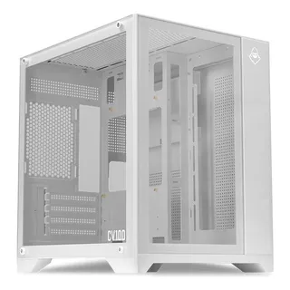 Gabinete Gamer Mancer Cv100, Mid-tower, Lat De Vidro, Branco Gabinete Gamer Mancer Cv100, Mid-tower, Lat De Vidro, Branco