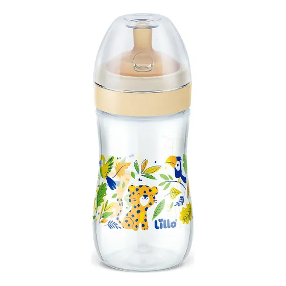 Mamadeira com bico em Látex Super Evolution Lillo 300ml 0m+ Universal