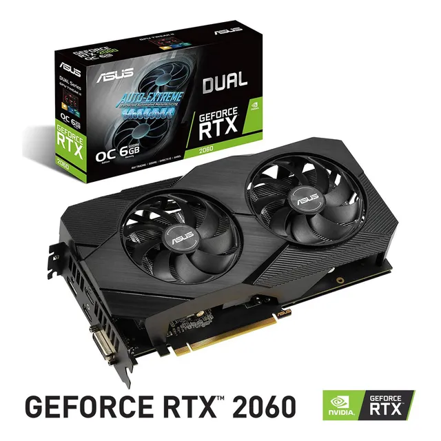 Tarjeta Video Asus Geforce Rtx 2060 Oc Evo 6gb Gddr6 Dual