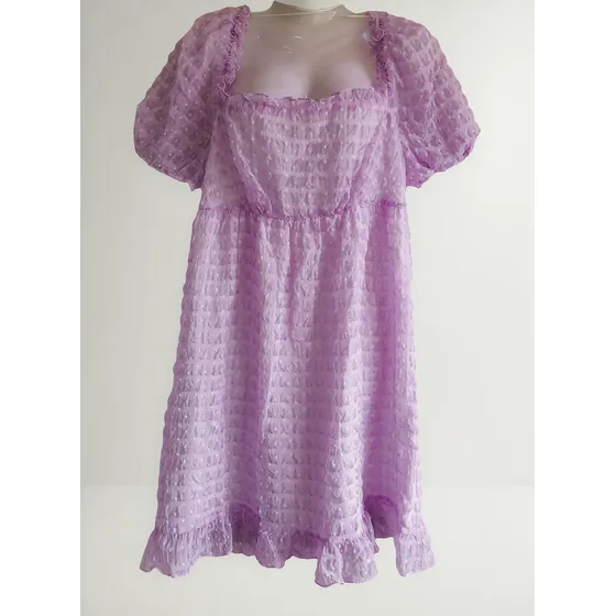 Vestido Dama,lila,forrado,t.l.nuevo.gran Calidad.