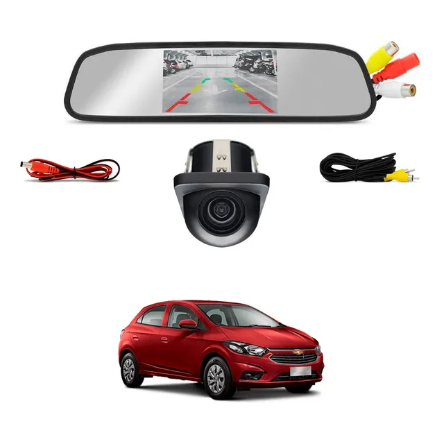 Kit Camera Retrovisor Chevrolet Onix  2017 2018 2019 2020