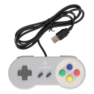 Controle Snes Usb Knup Para Pc, Mac E Linux - Cinza Controle Snes Usb Knup Para Pc, Mac E Linux - Cinza