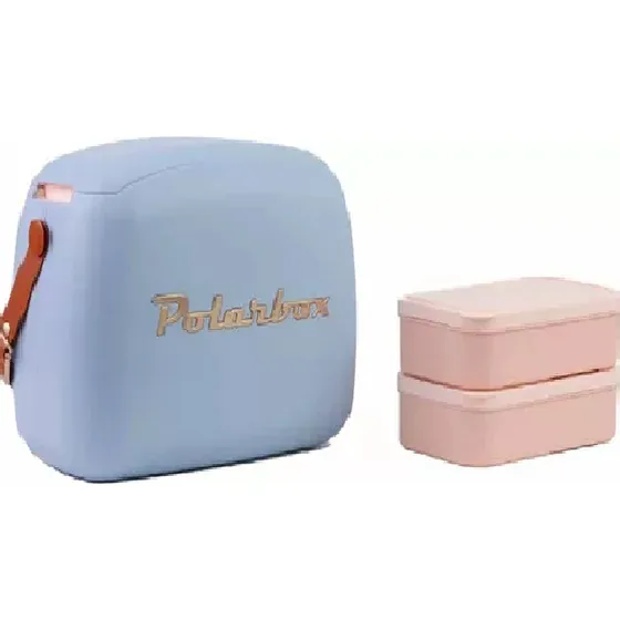 Lonchera Polarbox Gold Térmica Dos Recipientes Azul 6l