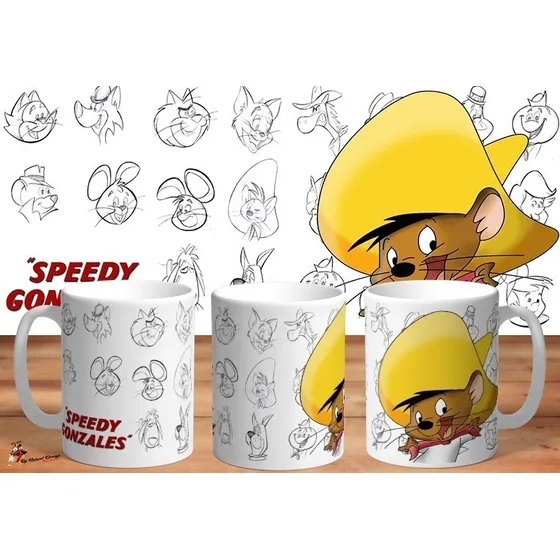 Taza De Ceramica Hanna Barbera Speedy Gonzales