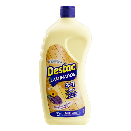 Limpa Piso Destac Para Pisos Laminados Flores Do Campo E Lavanda 750ml Limpa Piso Destac Para Pisos Laminados Flores Do Campo E Lavanda 750ml