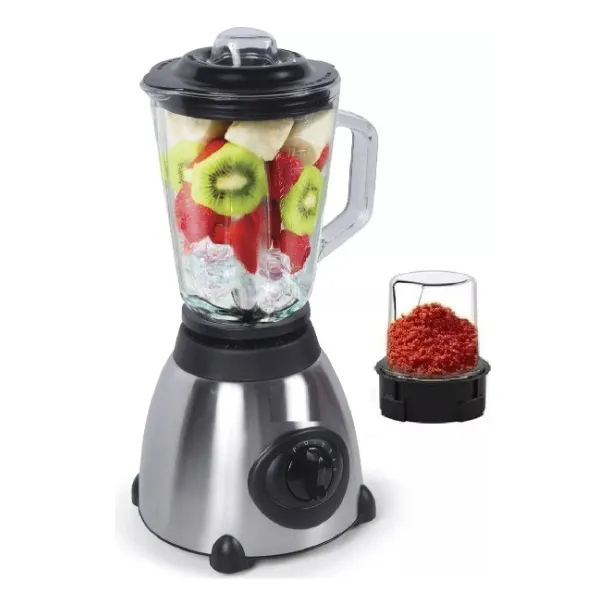Licuadora Multifuncional Vidrio 2 En 1 Picadora Juguera 1.5l